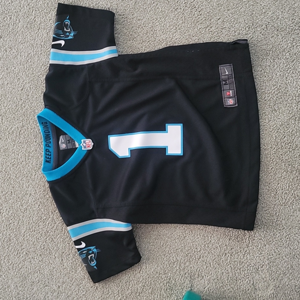 Carolina Panthers Cam Newton Jersey.  Kids size medium
